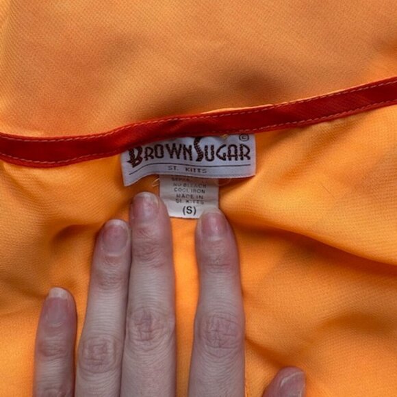 Bright Orange Coverup Brown Sugar St. Kitts - Picture 2 of 3